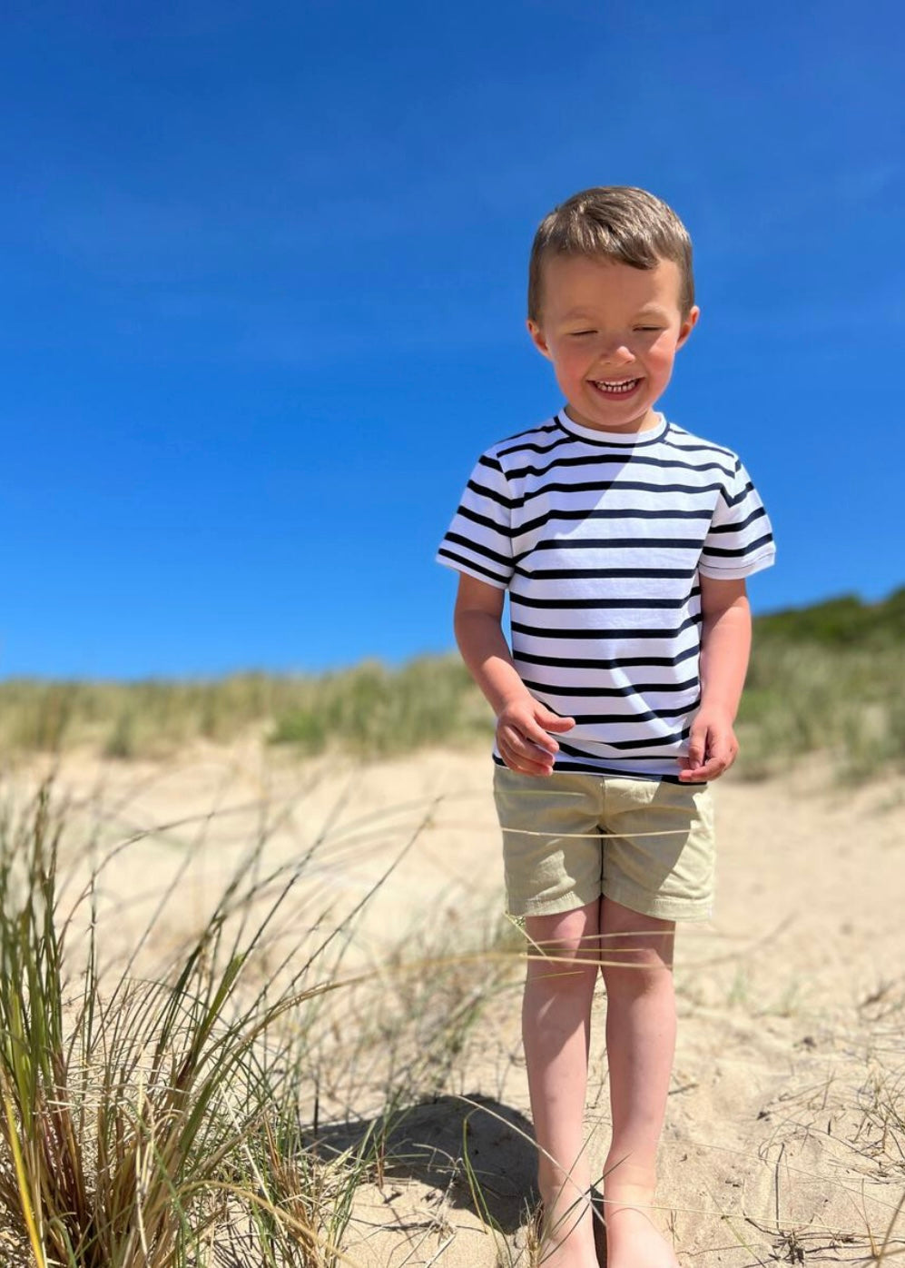 Me & Henry - Hugo Twill Shorts in Stone