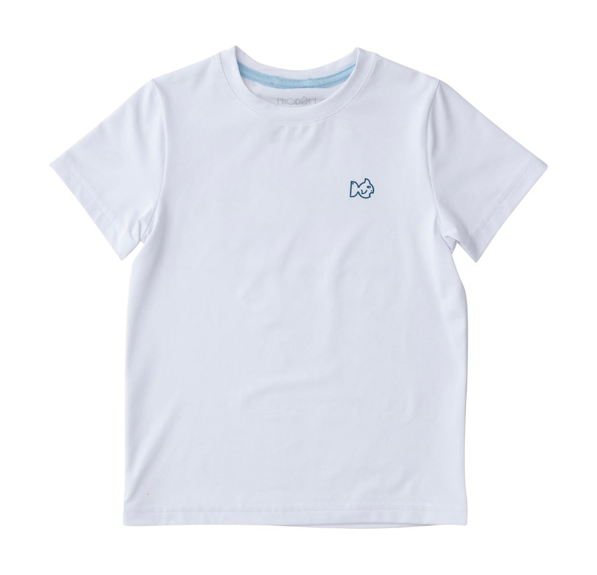 Kids Pro Performance Short Sleeve Fishing Shirt in Bright White American Flag