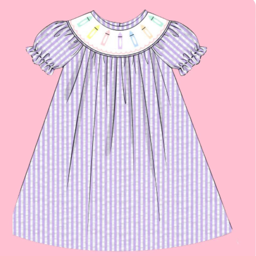 Purple Crayon Dress