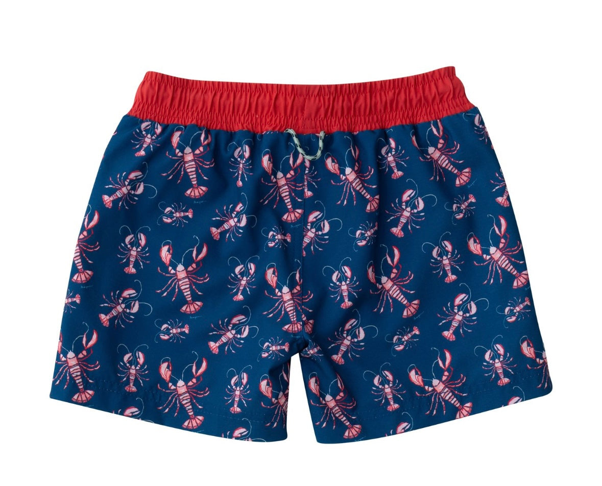 Boys Boogie Board Swim Trunk in Lobster Print