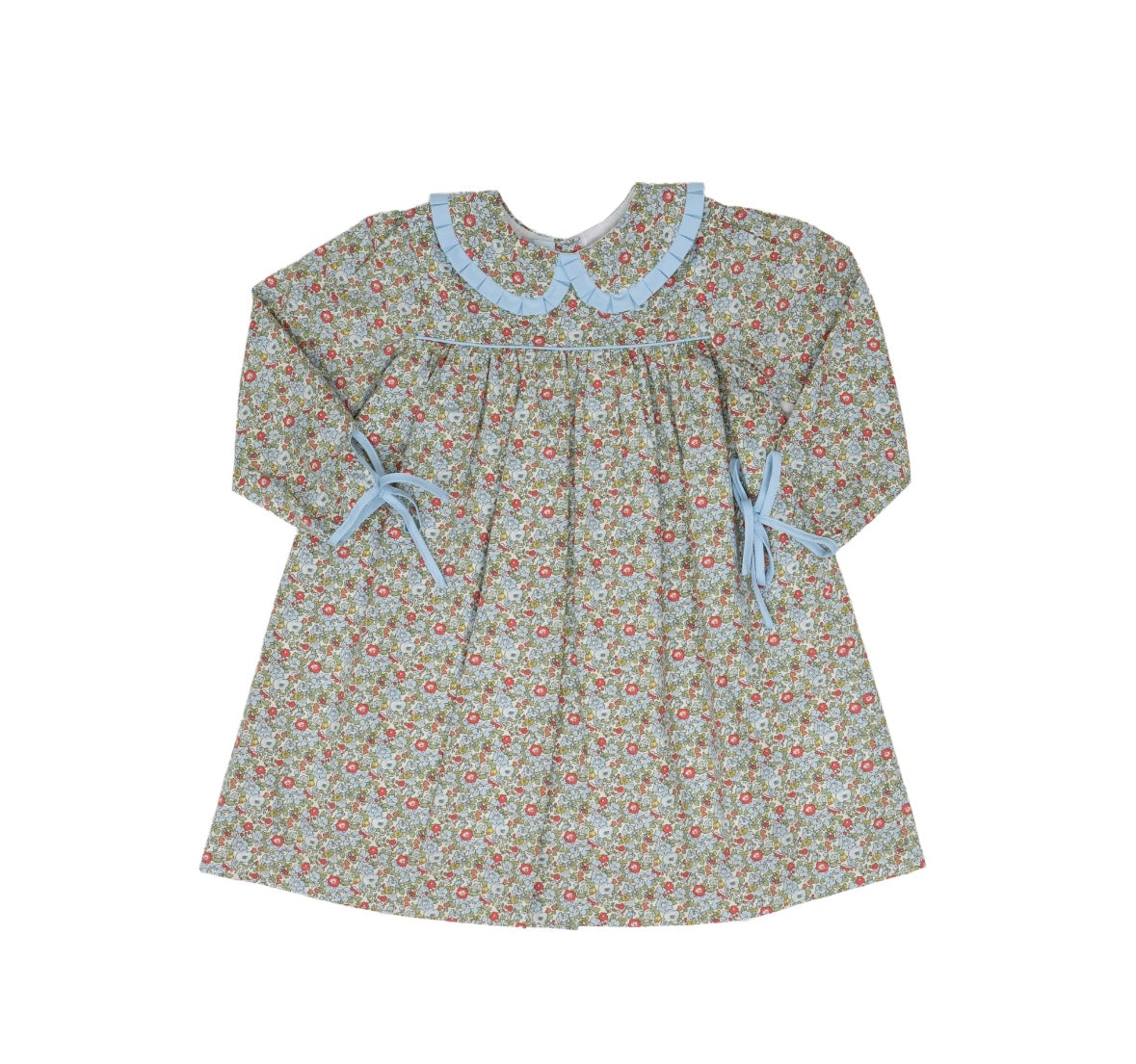 Cecilia Blue and Green Floral Dress
