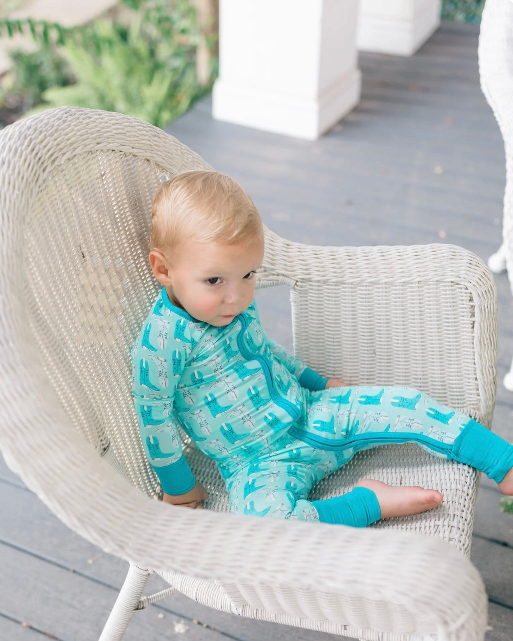 Green Boots Premium Zipper Romper