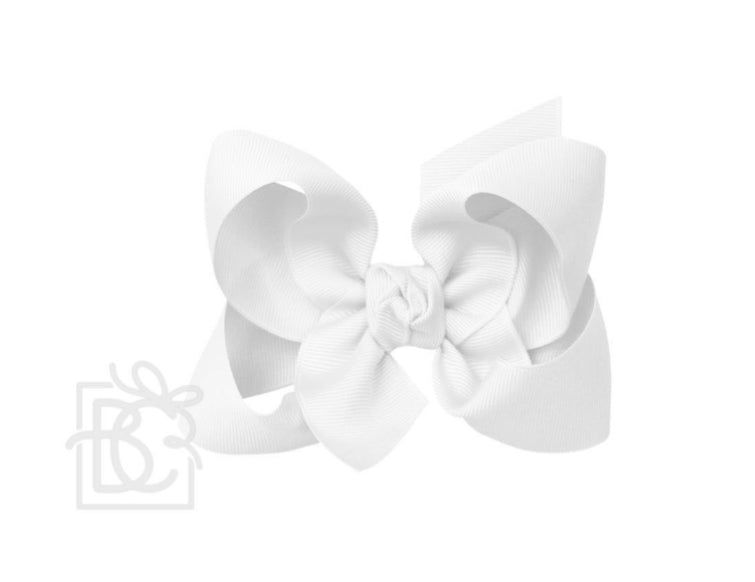 Signature Grosgrain Double Knot Bow on Alligator Clip