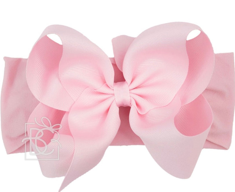 Pantyhose Headband with Classic Grosgrain Bow