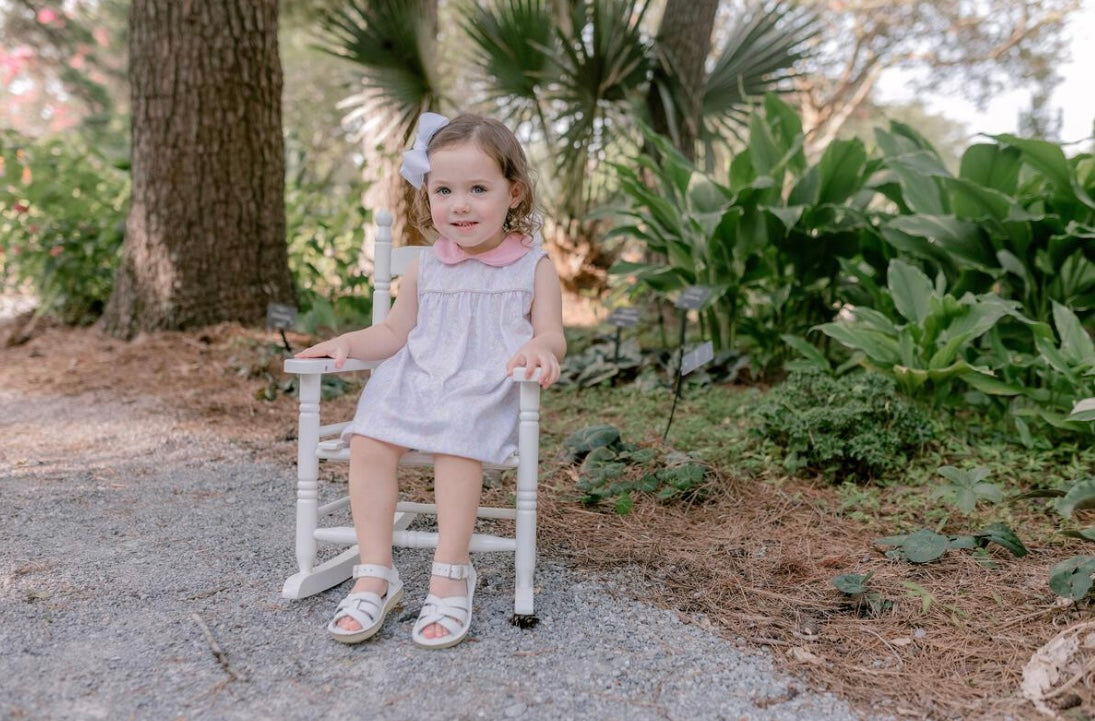 Pink Floral Stripe Knit Dress