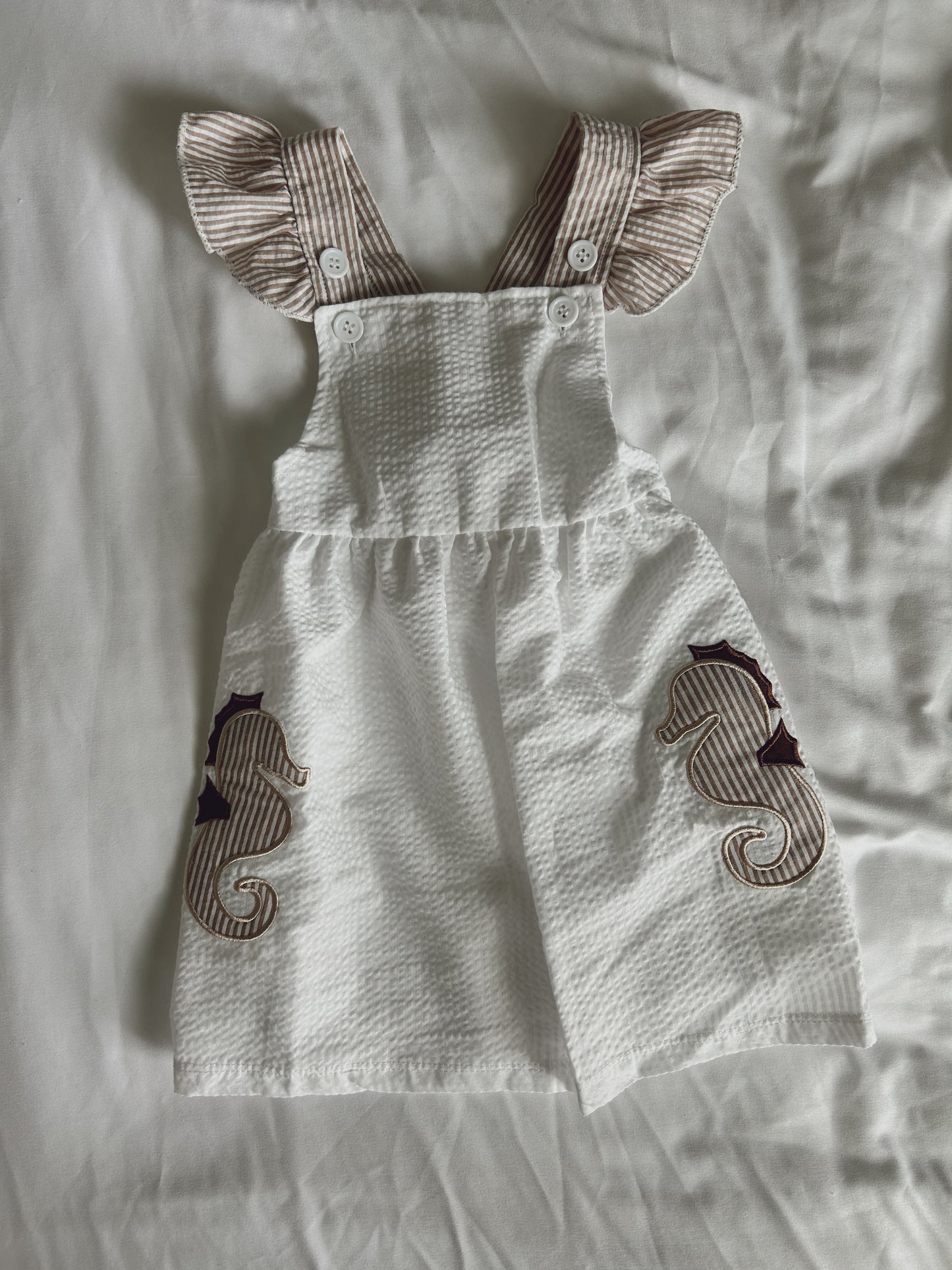 Seersucker Seahorse Dress