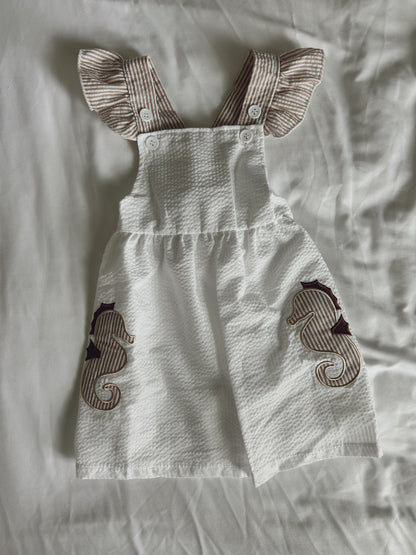 Seersucker Seahorse Dress