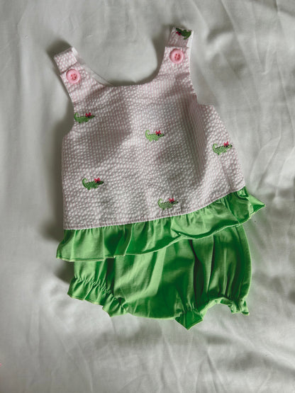 Mini Alligator Bloomer Set