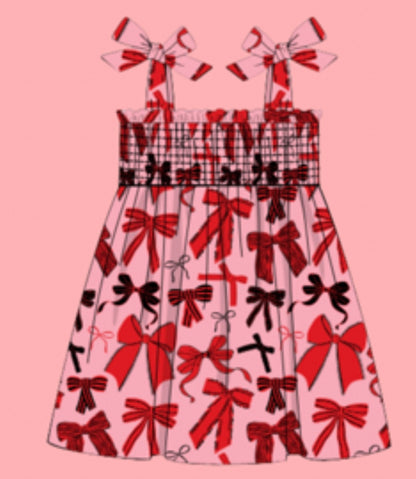 Red & Black Bows Dress