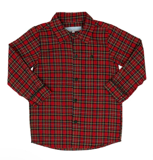 William Red Tartan Oxford