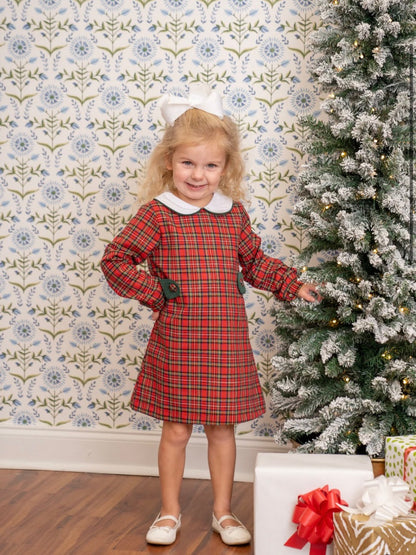Oaklyn Red Tartan Dress