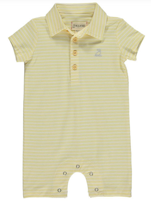 Me & Henry - Drift Romper in Yellow and Cream