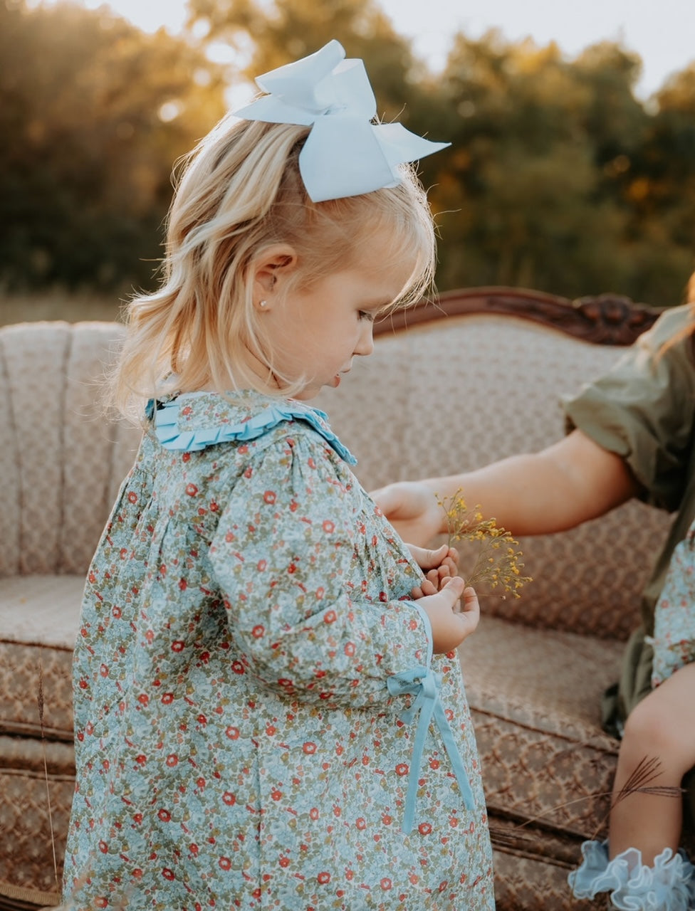 Cecilia Blue and Green Floral Dress