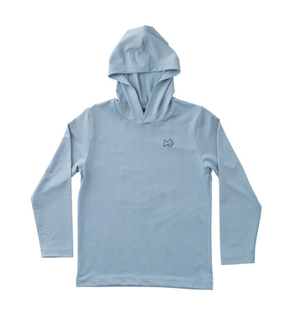Kid's Pro Performance Hoodie T-Shirt in Ashley Blue
