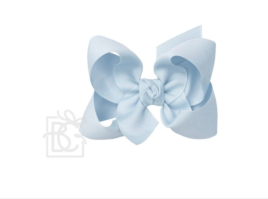 Signature Grosgrain Double Knot Bow on Alligator Clip