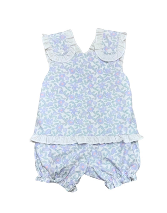 Pastel Floral Cross Back Bloomer Set