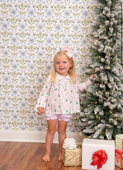 Mary Charlotte Preppy Christmas Bloomer Set