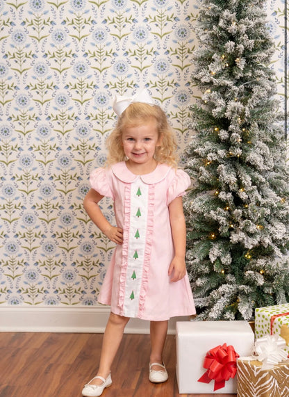 Christina Pink Christmas Tree Dress