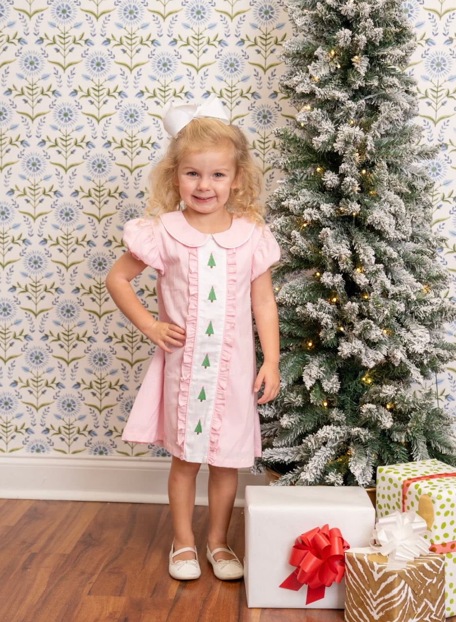 Christina Pink Christmas Tree Dress