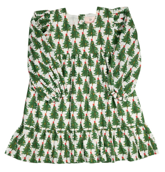 Christmas Tree Print Dress
