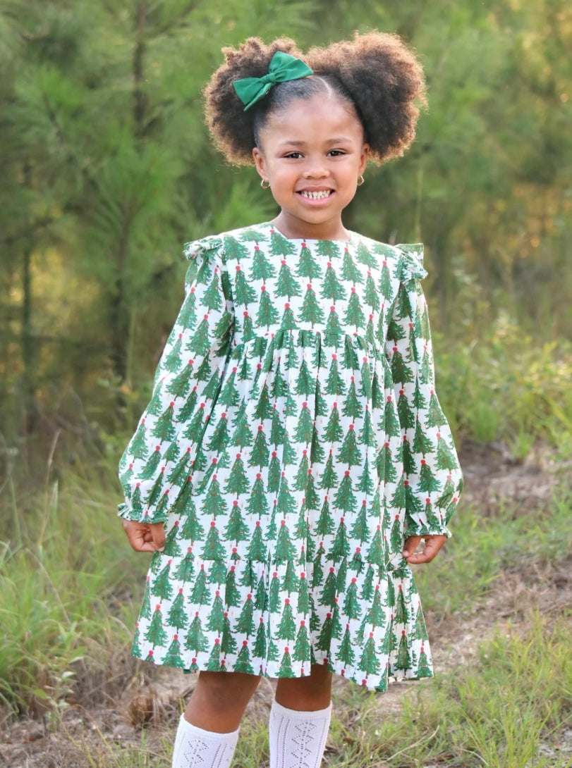 Christmas Tree Print Dress